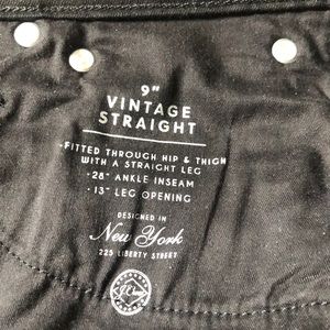 J Crew vintage black button fly jeans
